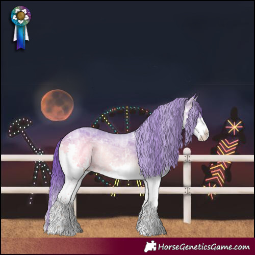 Horse Color:Watercolor White Spotted Chocolate Brown Chinchilla Ice Onyx Sabino Splash 