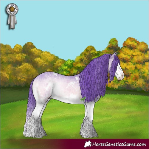 Horse Color:Watercolor White Spotted Chocolate Brown Chinchilla Ice Onyx Sabino Splash