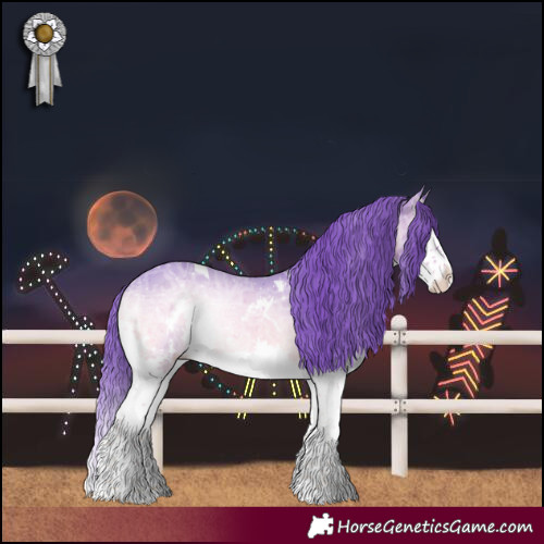 Horse Color:Watercolor White Spotted Chocolate Brown Chinchilla Ice Onyx Sabino Splash 