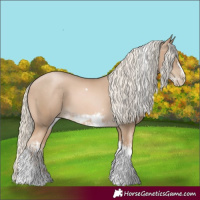 Horse Color:Chocolate Palomino Pearl Tobiano Frame  and Chocolate Palomino Pearl Tobiano Frame 