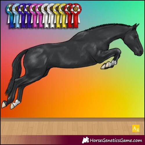 Horse Color:Black Mushroom 