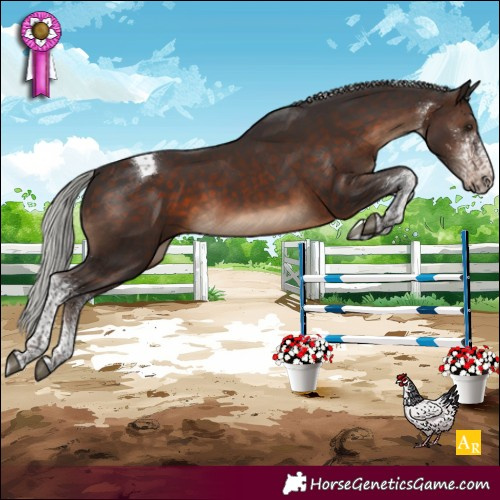Horse Color:White Spotted Silver Brown Tobiano