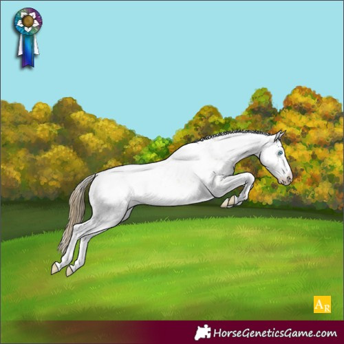 Horse Color:Buckskin Pearl Sabino Snowcap 