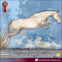 Horse Color:White Spotted Silver Buckskin Pearl Dun Tobiano
