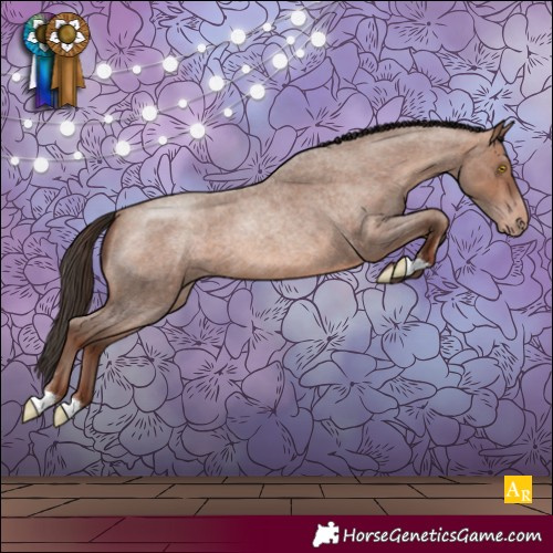 Horse Color:Sable Champagne Roan