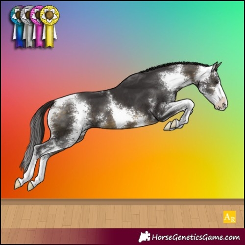 Horse Color:Buckskin Sabino 