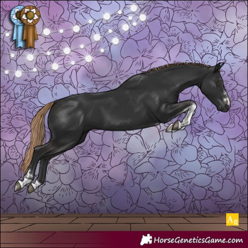 Horse Color:Liver Chestnut Tobiano 