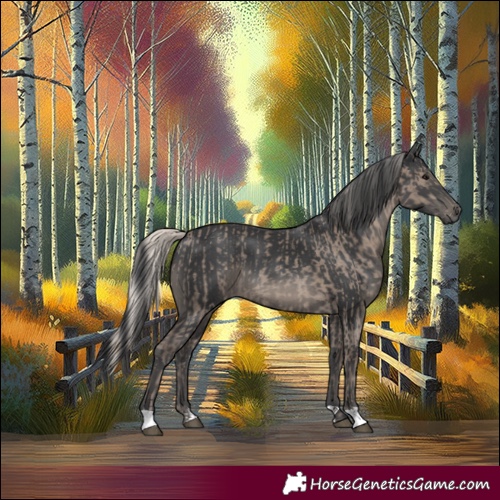Horse Color:Silver Grullo  and Black 