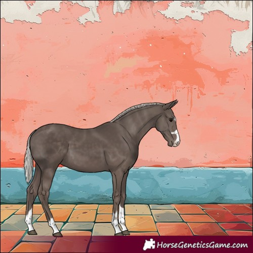 Horse Color:Silver Black 