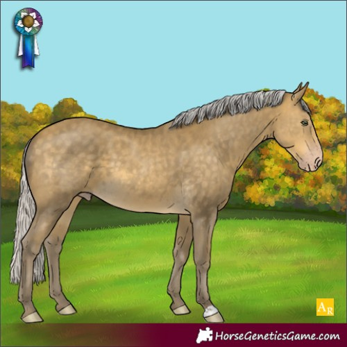 Horse Color:Silver Sable Cream Champagne 