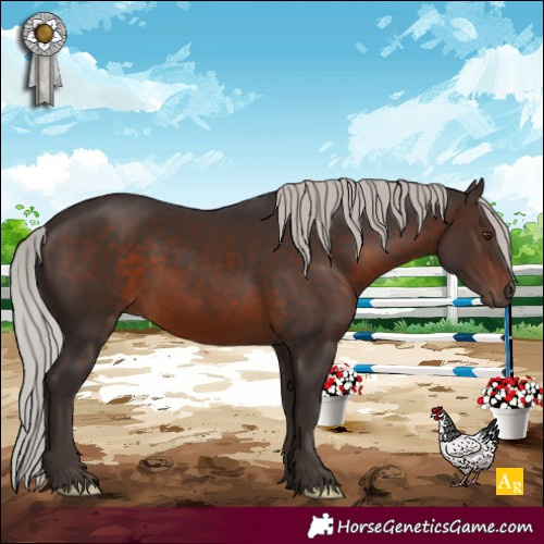 Horse Color:Silver Brown Mushroom 