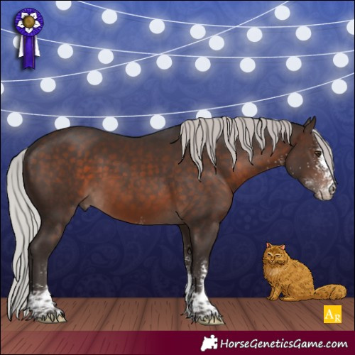Horse Color:White Spotted Silver Brown Mushroom