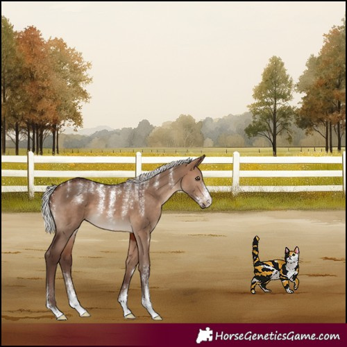 Horse Color:Powder White Silver Brown Dun 