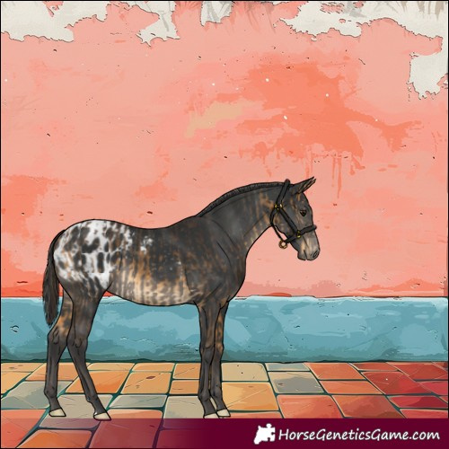 Horse Color:Buckskin  and Black Appaloosa 