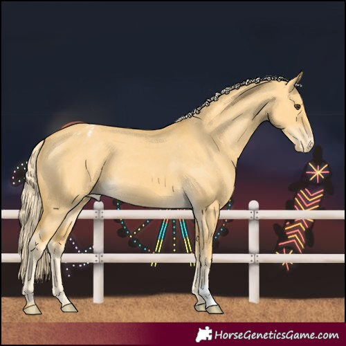 Horse Color:Palomino Dun Varnish