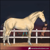 Horse Color:Palomino Dun Varnish 