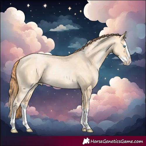 Horse Color:Buckskin Pearl Dun Splash Rabicano 