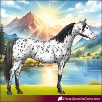 Horse Color:Black Appaloosa