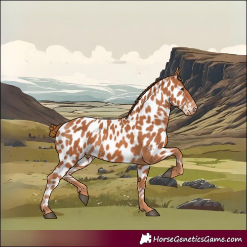 Horse Color:Chestnut Appaloosa