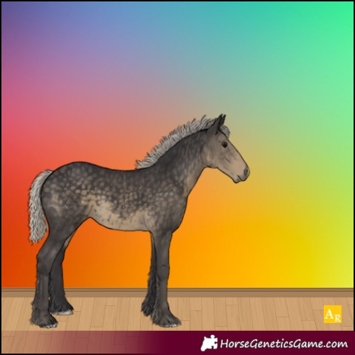 Horse Color:Silver Smoky Black Mushroom