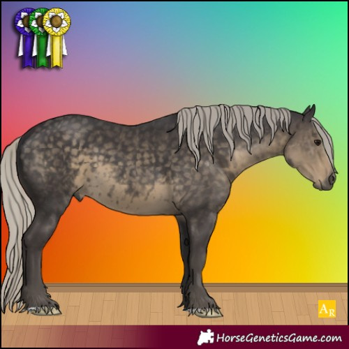 Horse Color:Silver Smoky Black Mushroom 