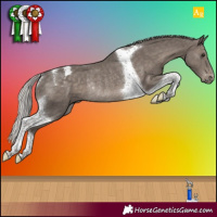 Horse Color:Silver Black Mushroom Tobiano Blanket Rabicano 