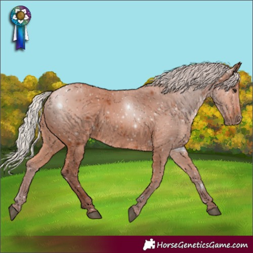 Horse Color:Chocolate Silver Bay