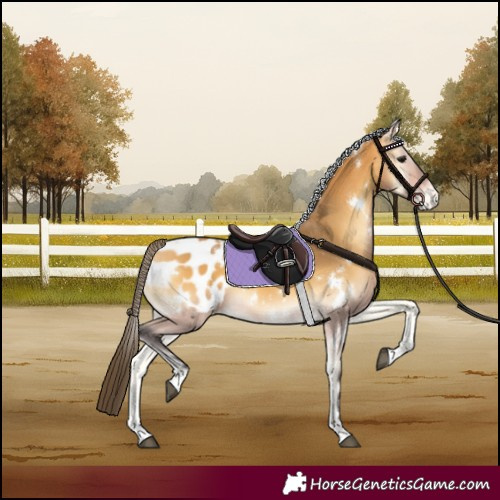 Horse Color:White Spotted Buckskin Onyx Appaloosa 