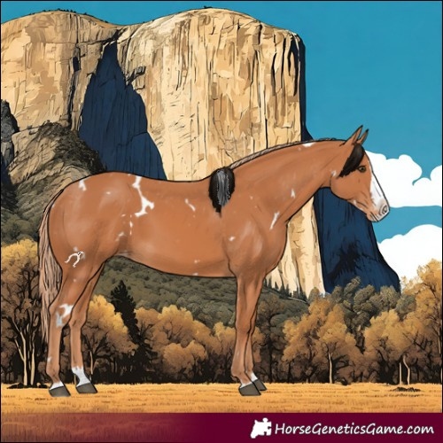 Horse Color:White Spotted Chestnut Splash Appaloosa 