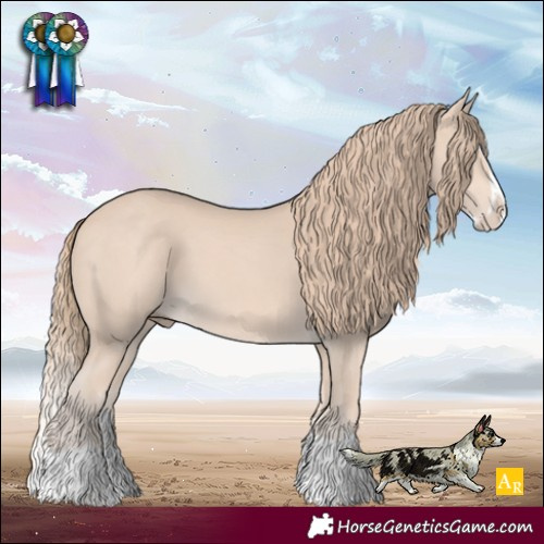 Horse Color:Perlino Splash