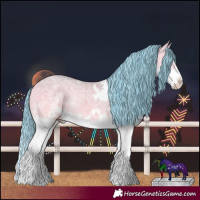 Horse Color:Watercolor Sable Cream Champagne Ice Onyx Splash 