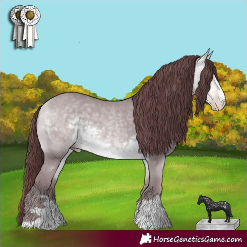 Horse Color:Chocolate Sable Cream Champagne Chinchilla 