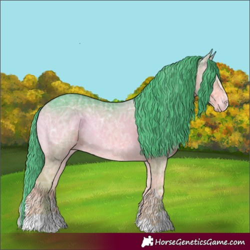 Horse Color:Watercolor Chocolate Buckskin Ice Onyx
