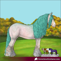 Horse Color:Watercolor Chocolate Buckskin Ice Onyx 