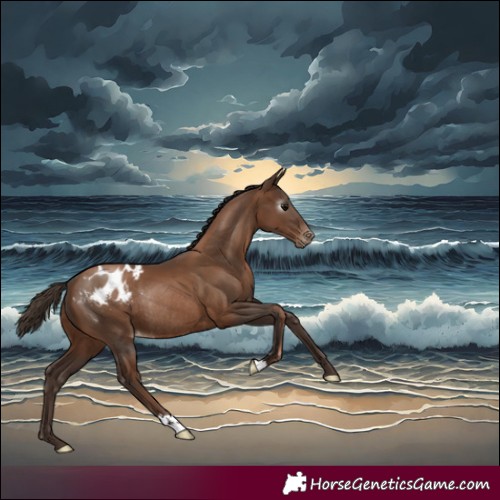 Horse Color:Gray Black Pearl Appaloosa Rabicano 