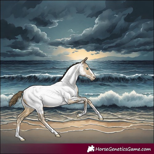Horse Color:Smoky Black Pearl Appaloosa Rabicano 