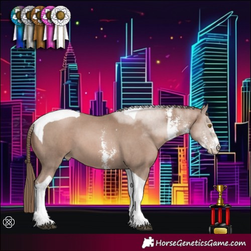 Horse Color:Black Pearl Mushroom Sabino Tobiano