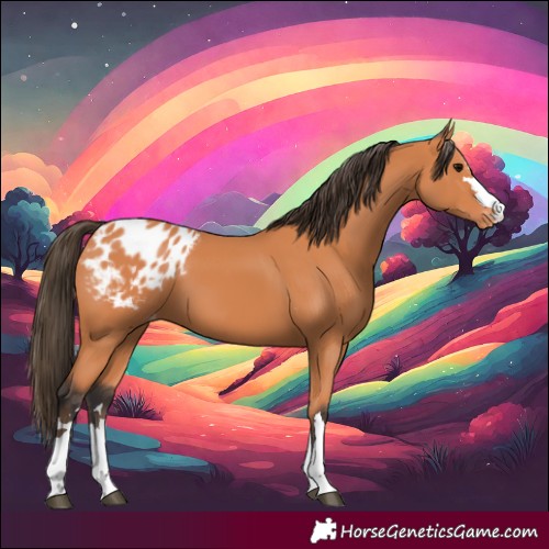 Horse Color:Bay Appaloosa 