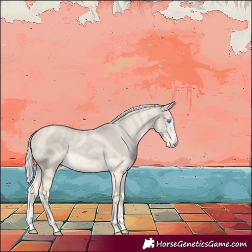 Horse Color:Cremello Dun Splash 