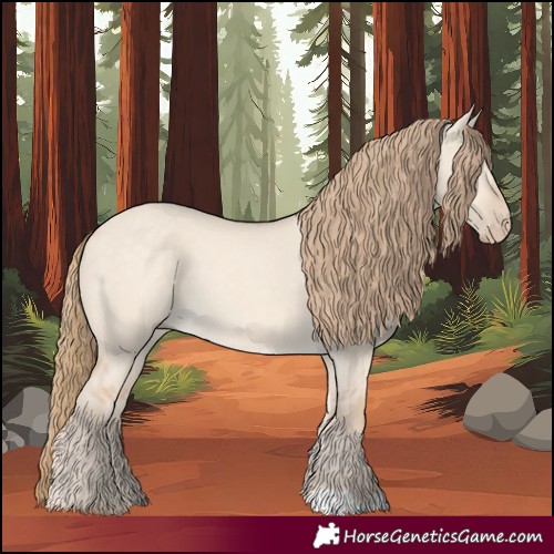 Horse Color:Perlino Dun 