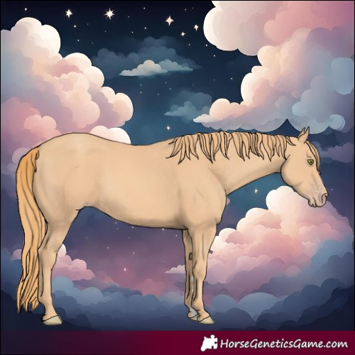 Horse Color:Gold Champagne Rabicano