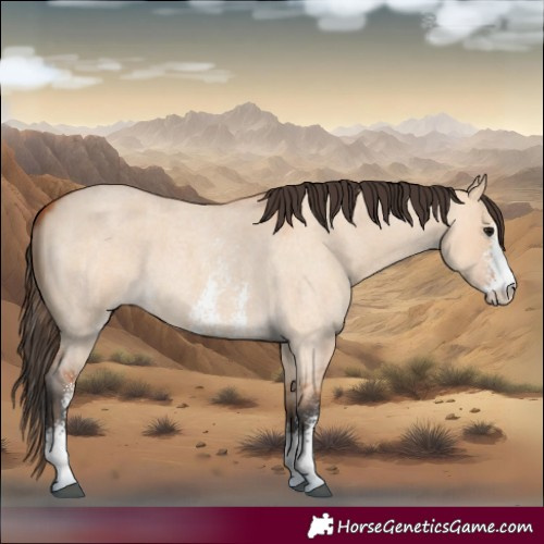 Horse Color:Bay Roan Dun Sabino 