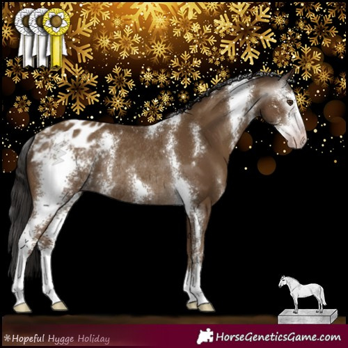 Horse Color:Gray Classic Champagne Sabino Varnish Rabicano