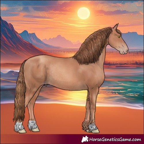 Horse Color:Gold Champagne Rabicano
