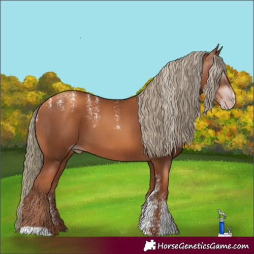 Horse Color:Powder White Gray Gold Champagne Mushroom 