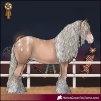 Horse Color:Powder White Gold Champagne Mushroom