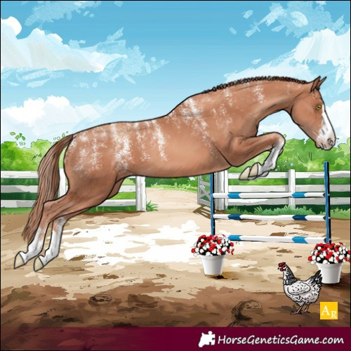 Horse Color:Powder White Gold Champagne Varnish 