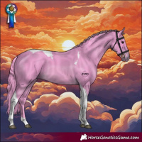 Horse Color:Watercolor Bay Tobiano
