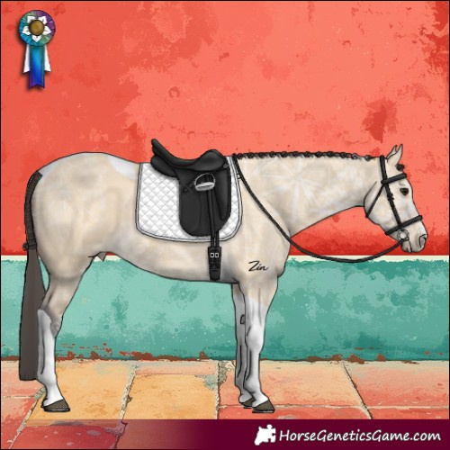 Horse Color:Buckskin Ice Tobiano 