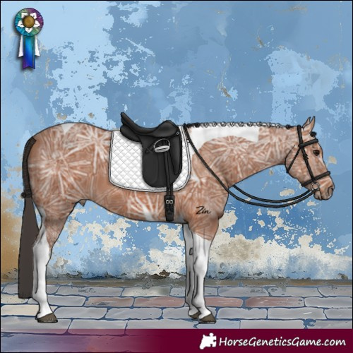 Horse Color:Bay Ice Tobiano